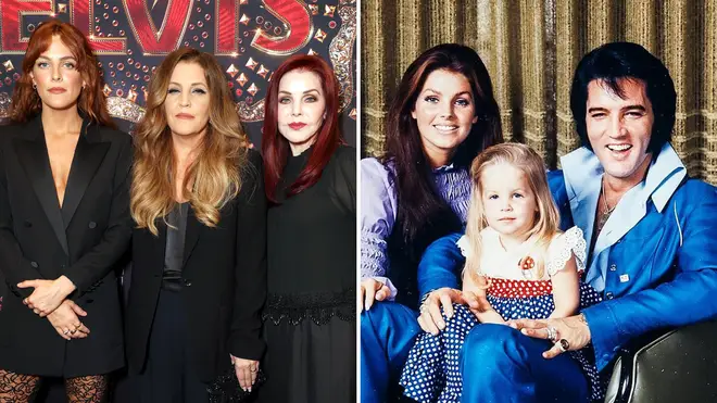 Elvis Presley's granddaughter Riley Keough, daughter Lisa-Marie Presley and wife Priscilla Presley