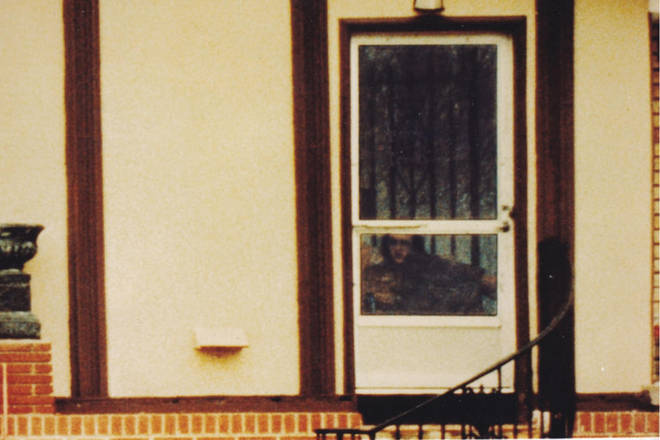 The photograph that reportedly shows Elvis Presley in his Graceland pool house