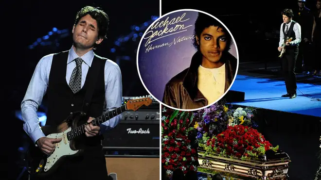 John Mayer performing at Michael Jackson's memorial