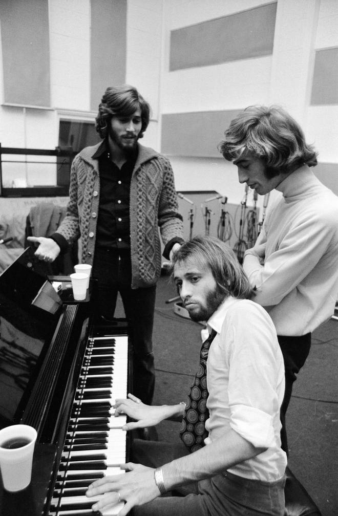 The Bee Gees (Pictured in the studio in 1970) became world-famous song writers and wrote hits for artists from Dolly Parton to Barbra Streidand.