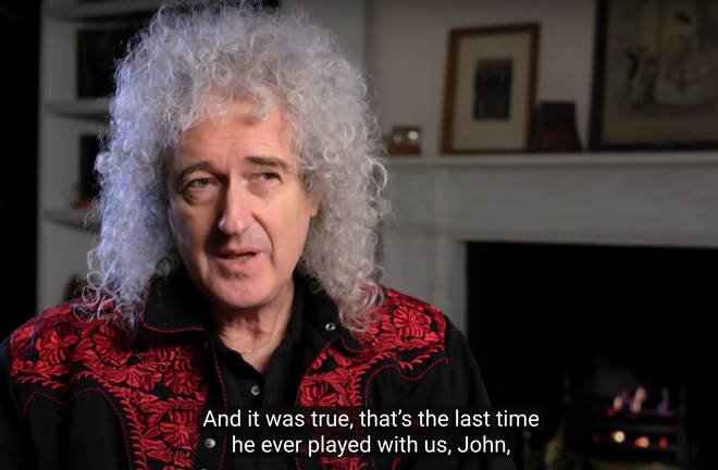 Brian May reflects on his last performance with John Deacon.
