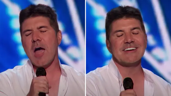 Simon Cowell 'performs' on AGT