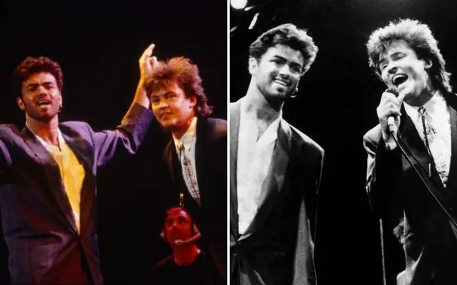 George Michael joined Paul Young for an unplanned performance, and blew the Wembley Arena audience away.
