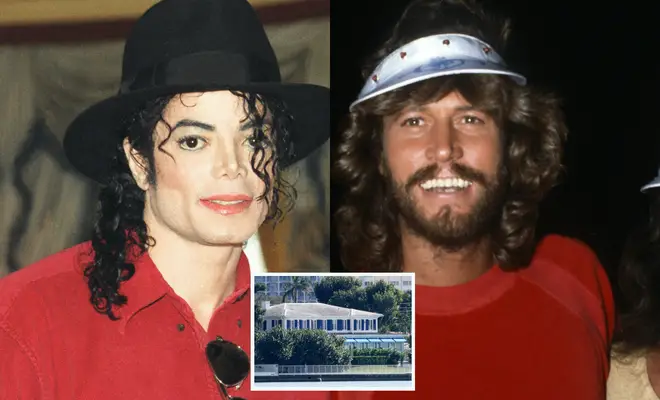 Barry Gibb (right) had lived in Miami since 1975 with his wife Linda and their five children, and Michael Jackson (left) felt at home in the spacious water-front property.