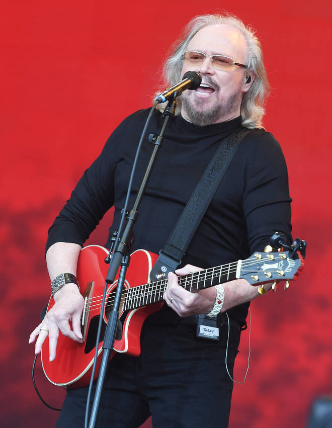 Barry Gibb also opened up about how even behind closed doors fame 'consumed' Michael and he struggled to relax. Pictured in 2017.
