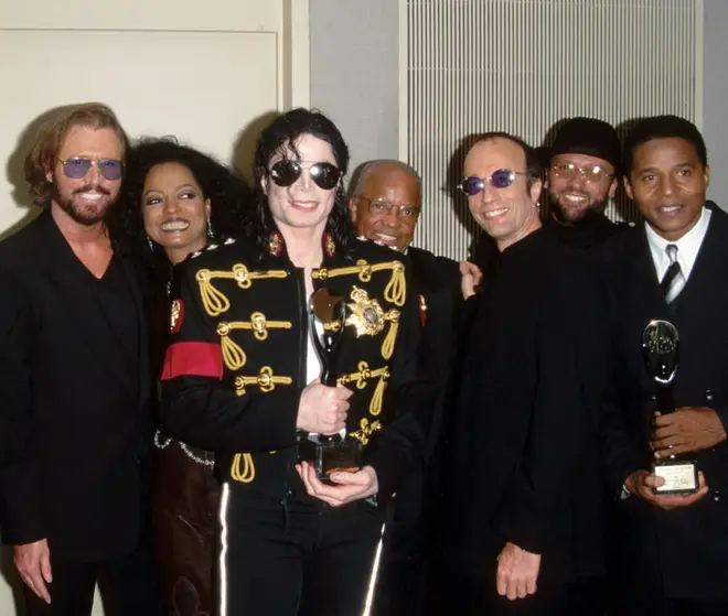 Michael Jackson, The Jackson 5, Diana Ross and The Bee Gees pictured in 1997.