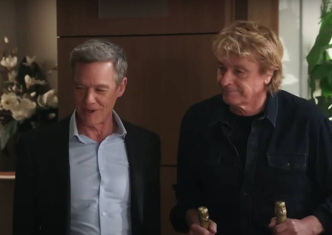 Scott Robinson's brother Paul (pictured left) is also seen in the show finale trailer.