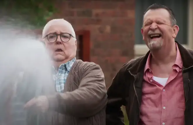 Fan favourite Harold Bishop (left) can be seen in the show trailer.