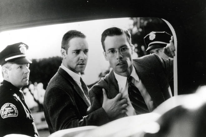 Guy Pearce and Russell Crow in LA Confidential in 1997.