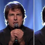 Tom Cruise singing on Jimmy Fallon's show