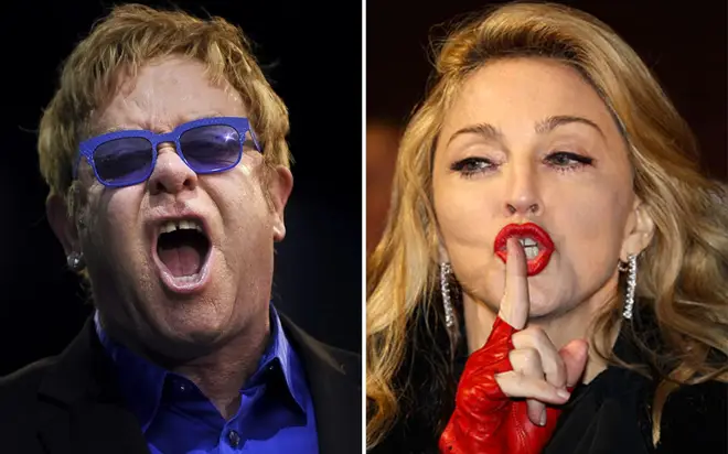 Elton John and Madonna waged a war of words for an entire decade.