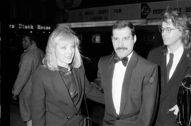 Freddie Mercury and Mary Austin in London, 1986