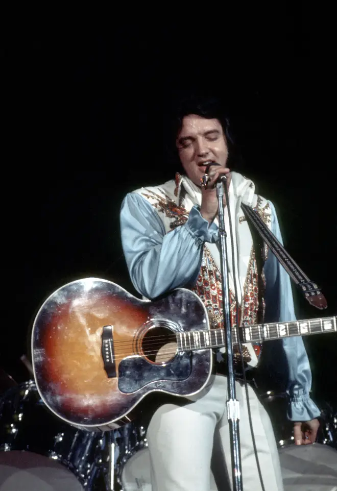 Elvis Performing in Concert at the Philadelphia Spectrum