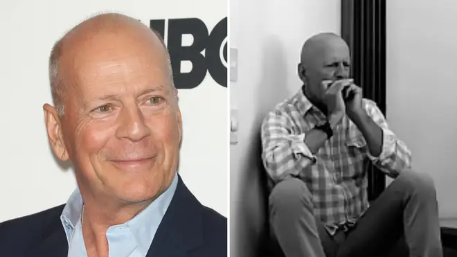 Bruce Willis plays the harmonica