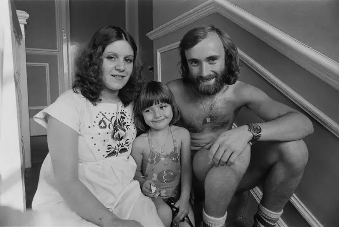 Phil Collins and his first wife Andrea Bertorelli in 1976