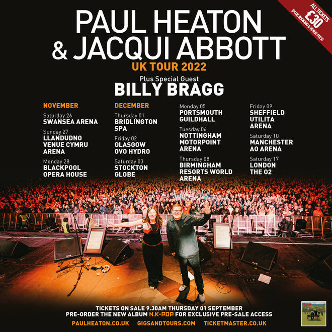 Paul Heaton and Jacqui Abbott's 2022 tour