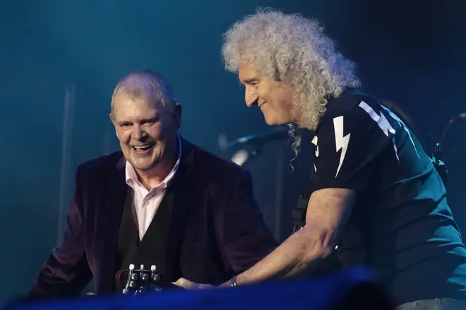 John Farnham with Brian May in 2020