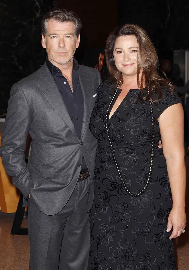 The post went viral with endless fat-shaming and nasty comments aimed at Pierce's wife Keely, before the actor decided to take matters into his own hands and made a statement of his own. (The couple pictured in 2010)