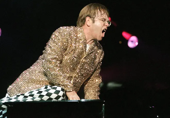 Sir Elton John is famous for his extravagant live stage shows.