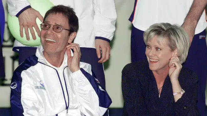 Cliff Richard and Sue Barker in 2000