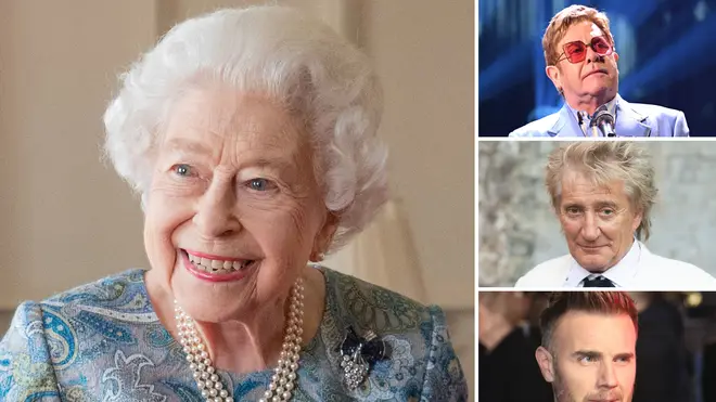 Elton, Rod and Gary share tributes of the Queen