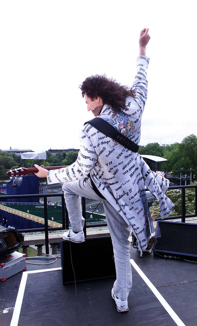 It's been 20 years since Queen's Brian May played the guitar on top of Buckingham Palace for the Queen's Golden Jubilee
