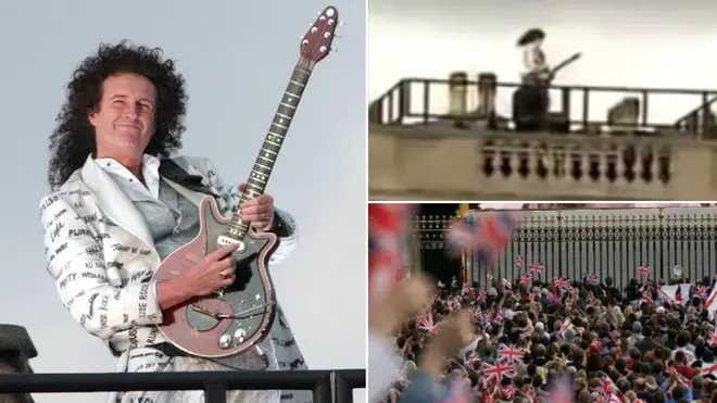 Brian May performed his guitar solo on Buckingham Palace's roof in 2002 and recently said the experience 'changed him'