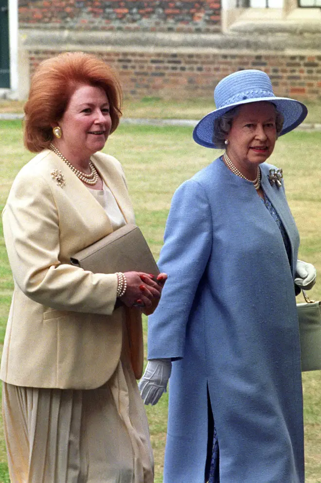 Lady Elizabeth went on to reveal the Queen's favourite type of music. Pictured with the Queen in July 1995.