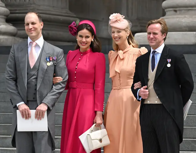 Lord Frederick Windsor, Sophie Winkleman, Lady Gabriella Kingston and Thomas Kingston in 2022