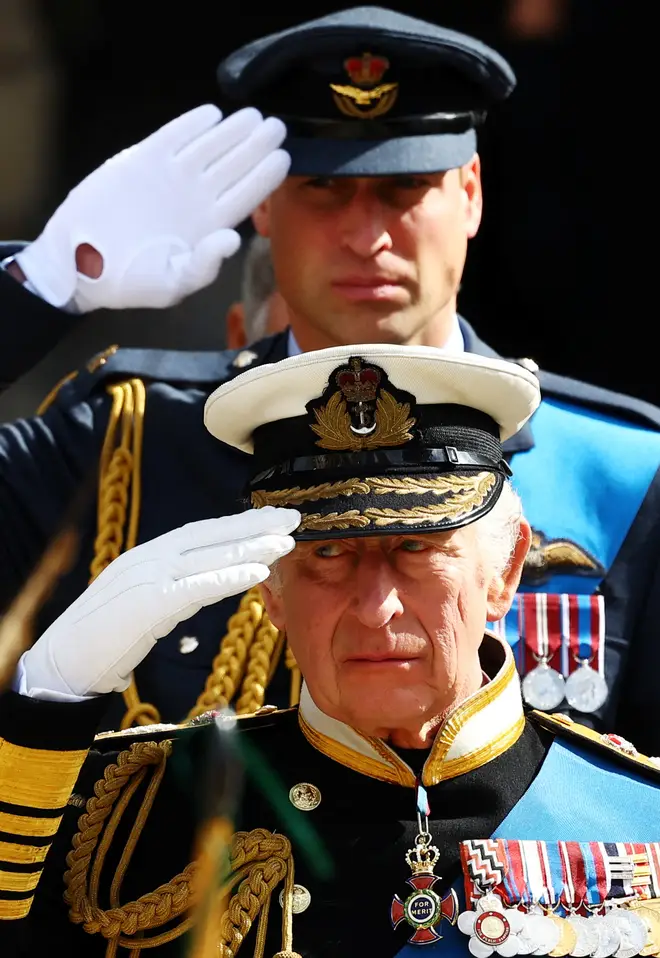 King Charles III and Prince William