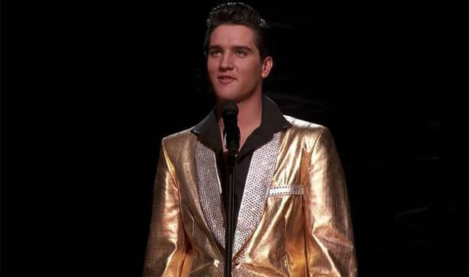 Elvis Presley appeared on stage once again.