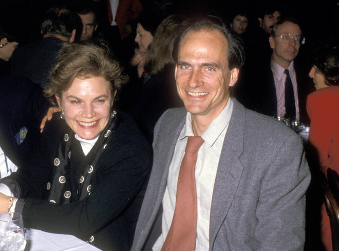 James Taylor and second wife Kathryn Walker in 1988