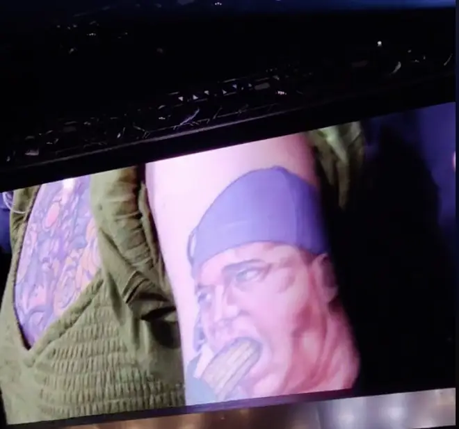 Michael Buble fan's tattoo in all its glory