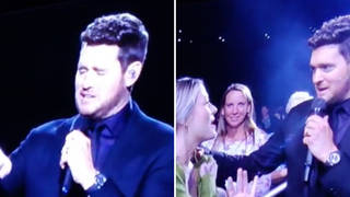 Michael Buble stops show after spotting fan's tattoo