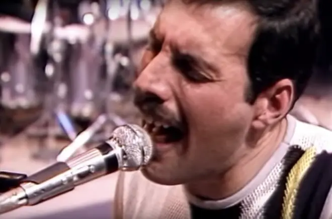 Freddie Mercury gives a stellar vocal performance in the rehearsal for Live Aid