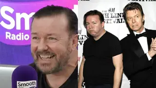 Ricky Gervais and David Bowie
