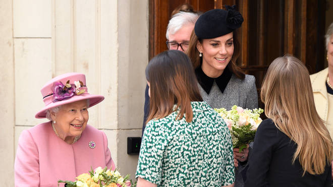 Kate Middleton and The Queen opening Bush House