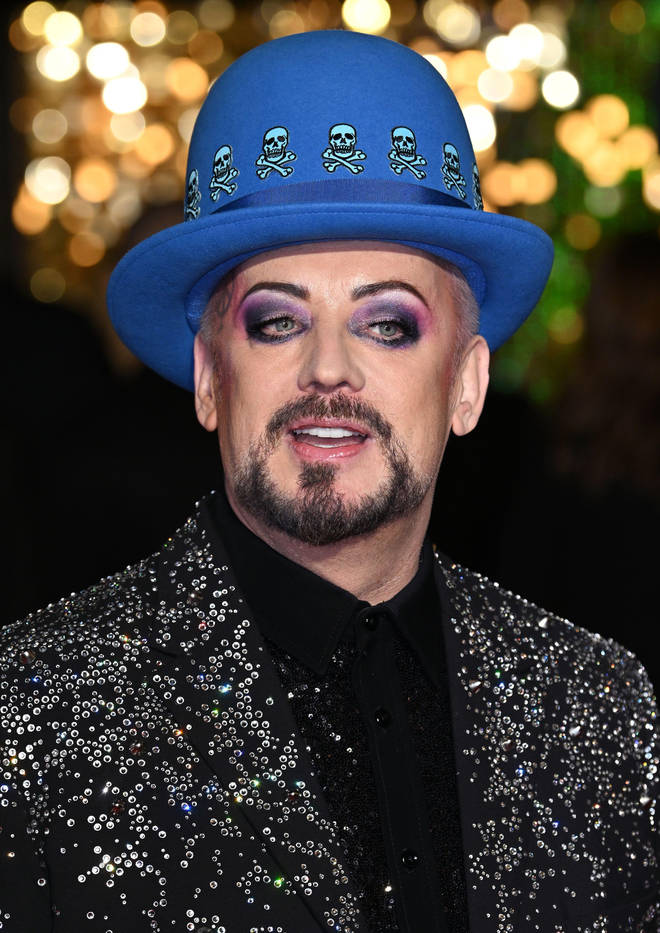 Culture Club star Boy George arriving at the 2022 National Television Awards.