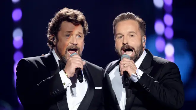 Alfie Boe and Michael Ball perform at the Classic BRIT Awards 2018