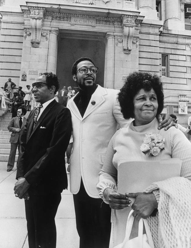 Marvin Gaye and his parents