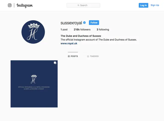 Meghan and Harry's new official Instagram page