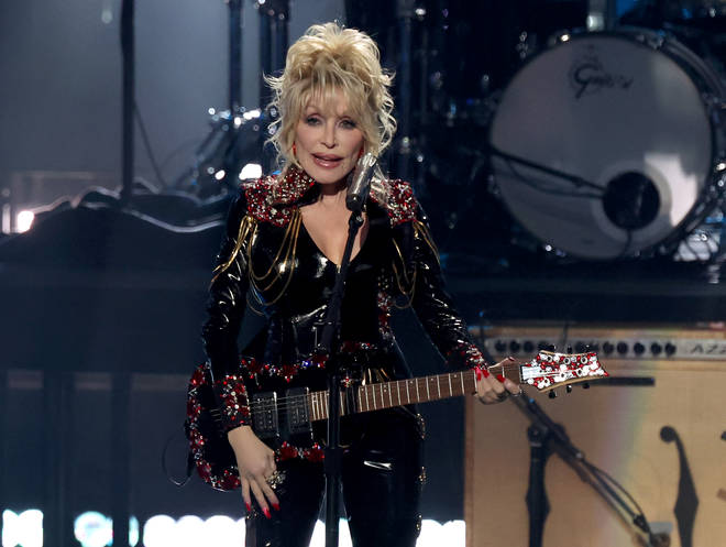 Dolly Parton rocks out at the Rock and Roll Hall of Fame