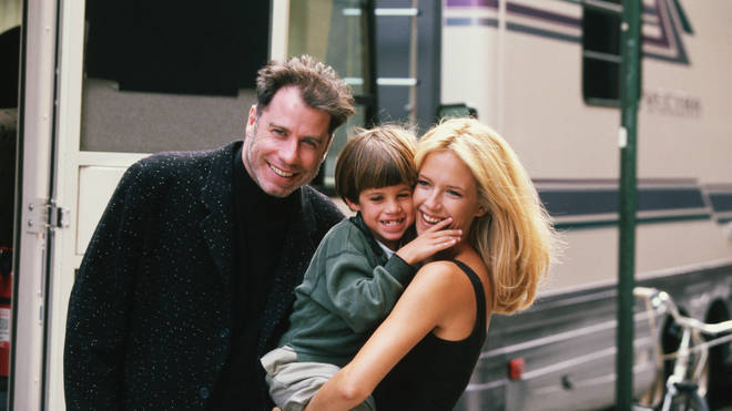 John Travolta, Kelly Preston, and Son Jett