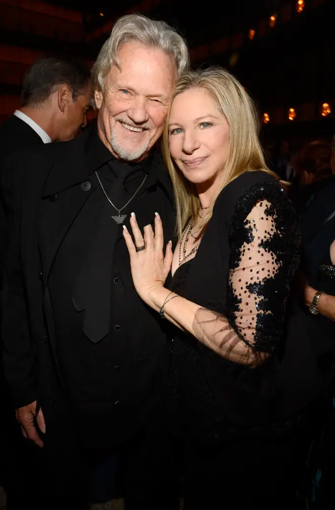 Kris Kristofferson and Barbra Streisand attend the 40th Anniversary Chaplin Award Gala