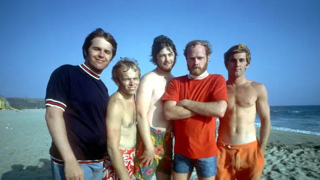 Beach Boys (Carl far left, Brian middle, Dennis far right)