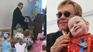 Elton John performs 'Circle of Life' for orphaned children in Ukraine