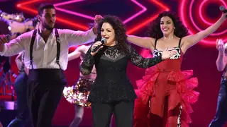 Gloria Estefan performs with the On Your Feet cast