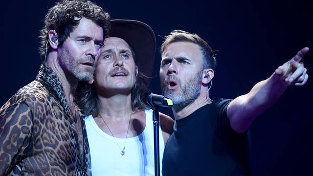 Take That's Gary Barlow, Howard Donald and Mark Owen