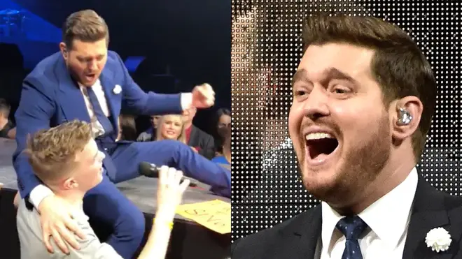 Justyn Skubovius sang with Michael Buble in Winnepeg