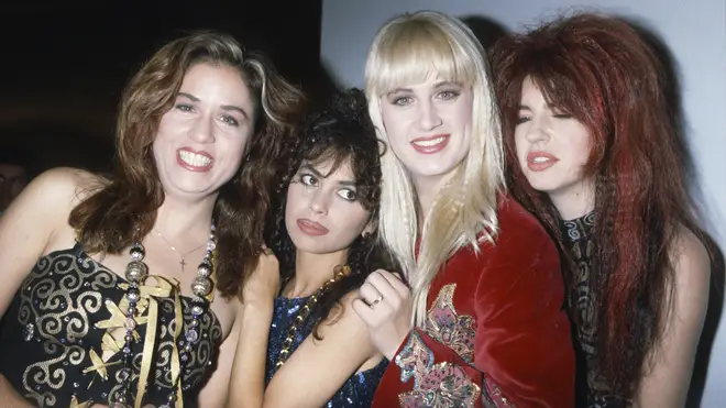 The Bangles in 1988 (Hoffs second from left)